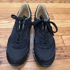 Valentino Garavani Black Rockstud Runner Running Shoes Sneakers Size 37